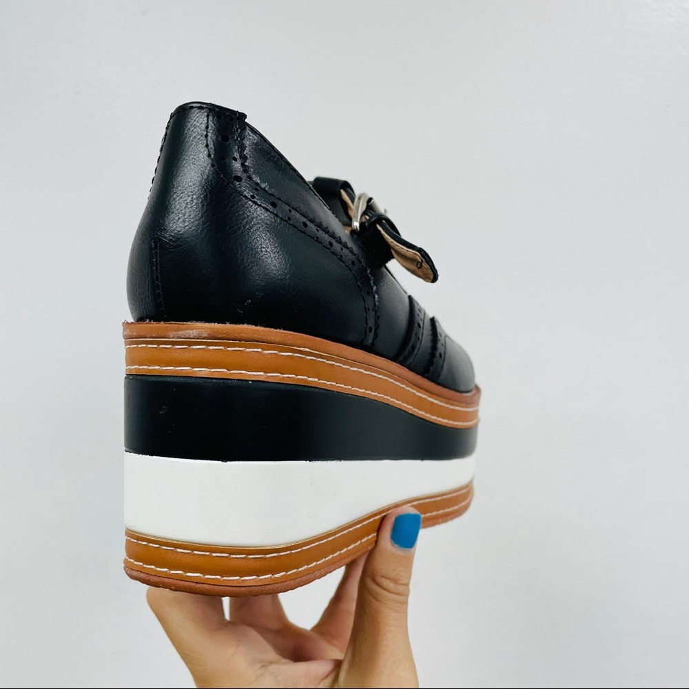 Black striped platform sneaker - Picture 3 of 6